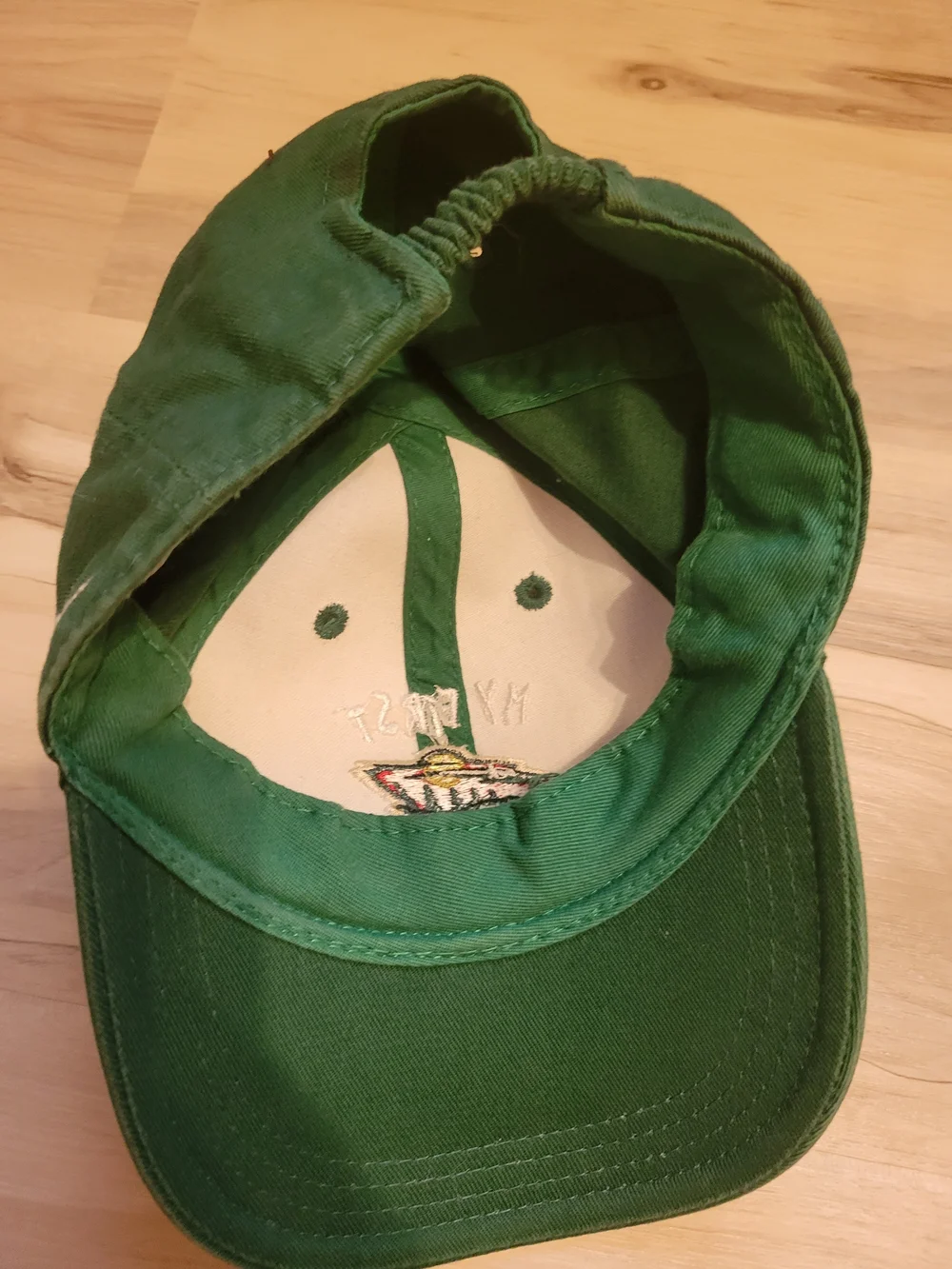 Kids Green 'My First Cap' Embroidered Baseball Hat